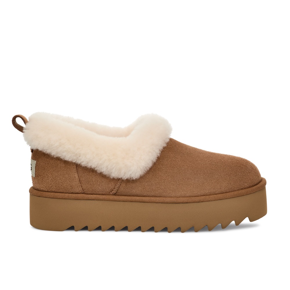 I-Nita Platform-毛拖鞋
