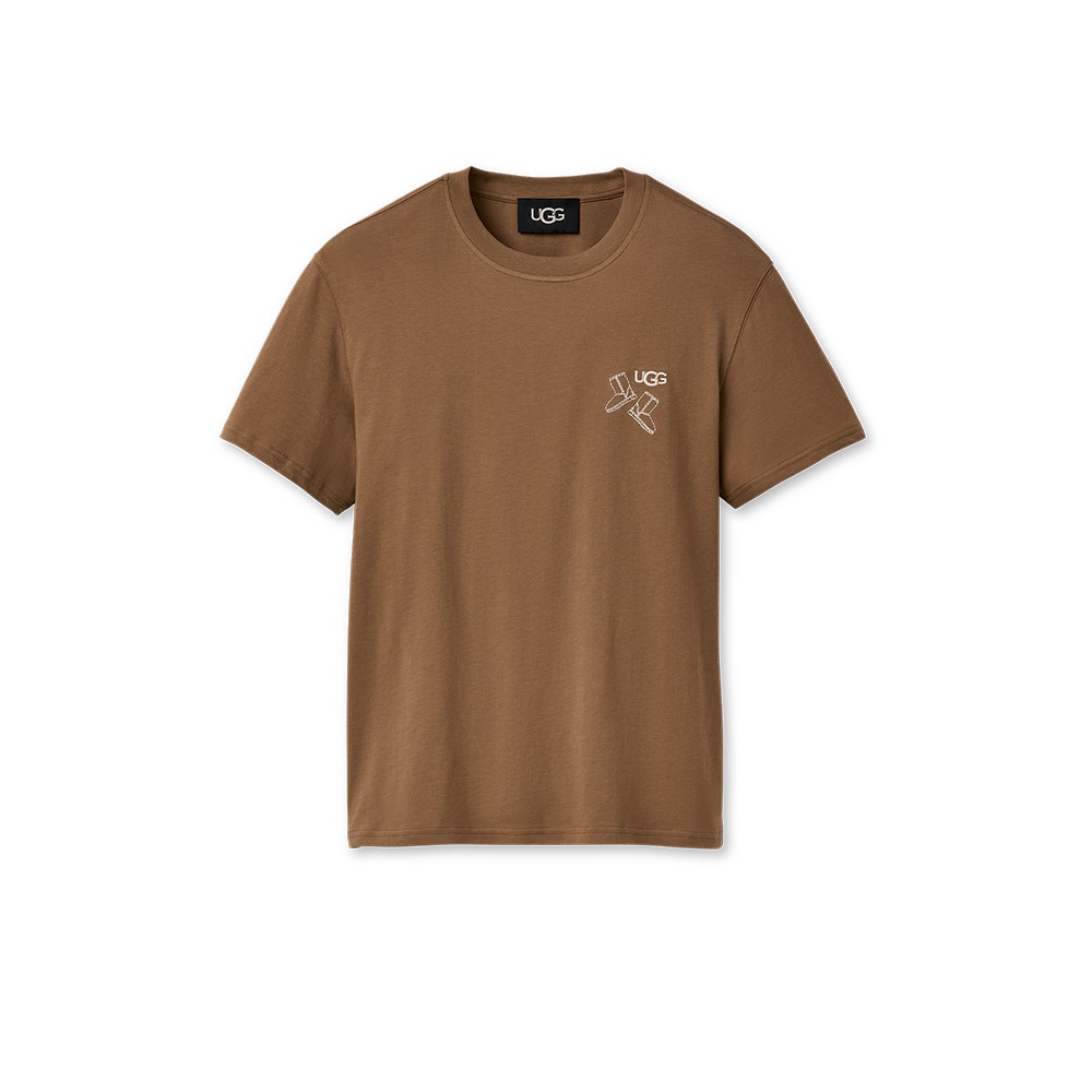 UGG Classic Boot Tee-經典靴款刺繡T恤