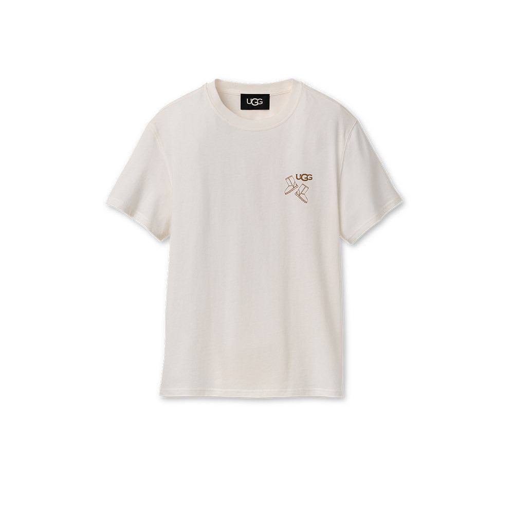 UGG Classic Boot Tee-經典靴款刺繡T恤